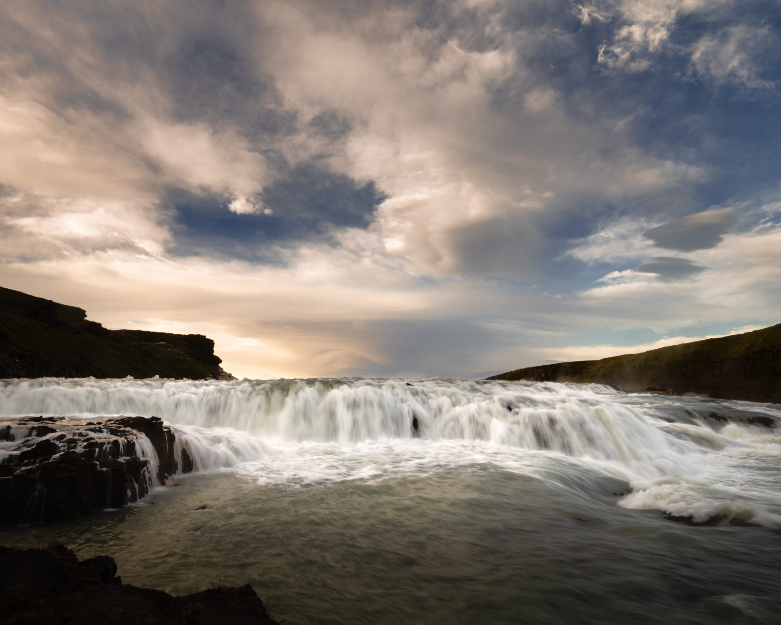 Gullfoss waterfall in Iceland